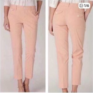 Anthropologie - Paper Boy orange pinstripe straight leg pants